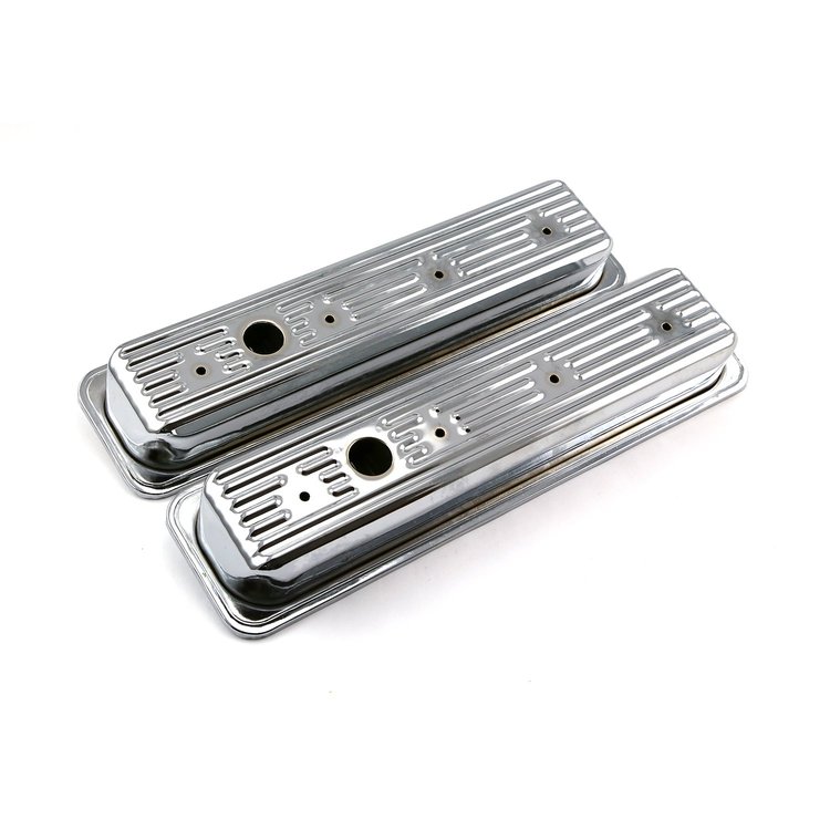 Stamped Steel Valve Covers Small Block Chevy 350