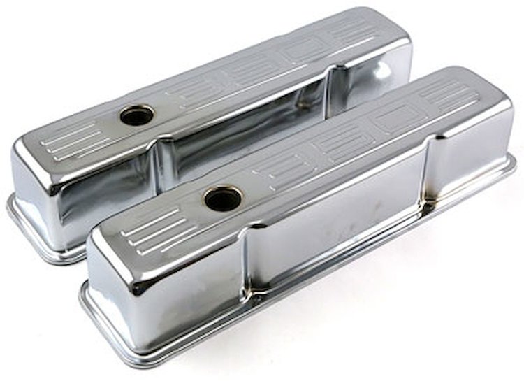 Stamped Steel Valve Covers Small Block Chevy 350
