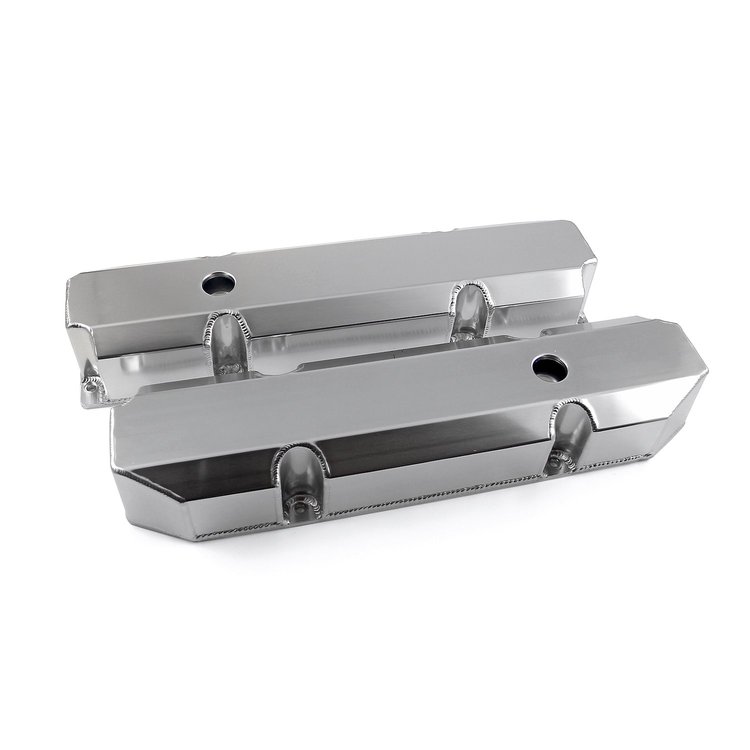Mopar Chrysler BB 383 440 Anodized Fabricated Valve Covers - Tall w/ Hole Prem