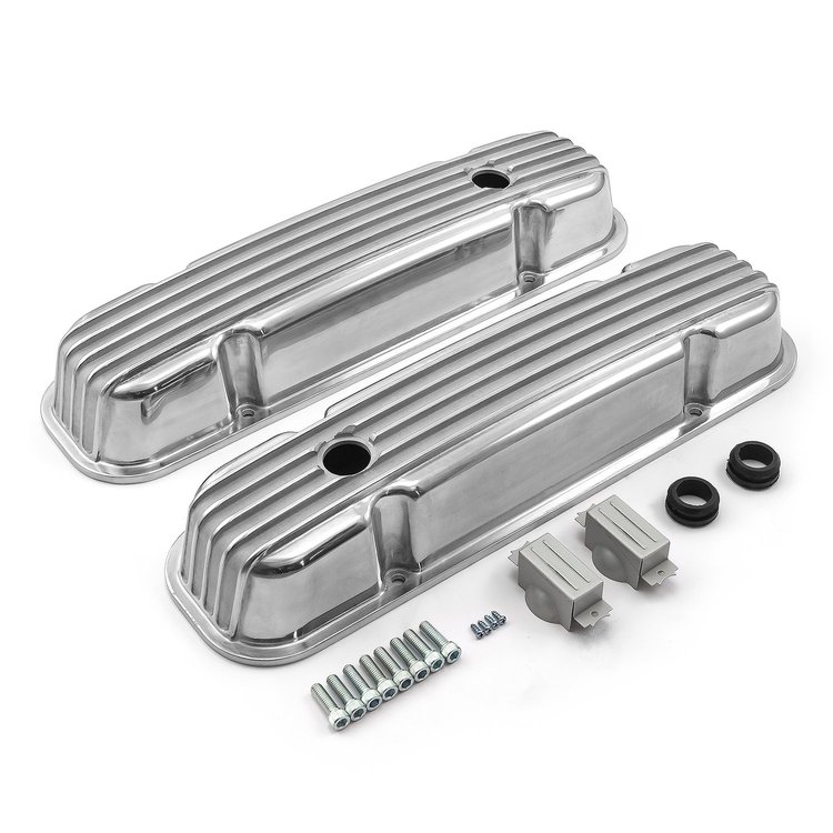 Cast Aluminum Nostalgic Valve Covers Pontiac 326/400/455