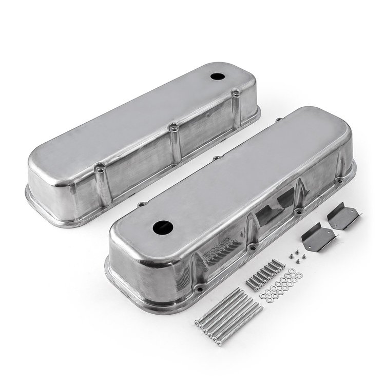 Aluminum Valve Covers Big Block Chevy 454 [Polished]