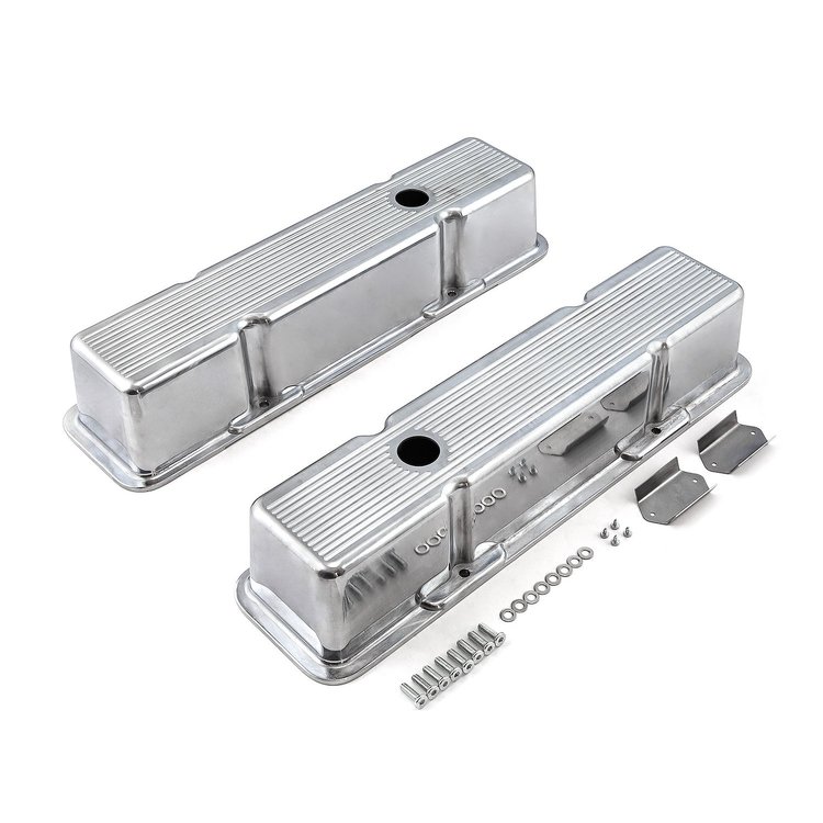 Aluminum Valve Covers Small Block Chevy 350 [Polished]