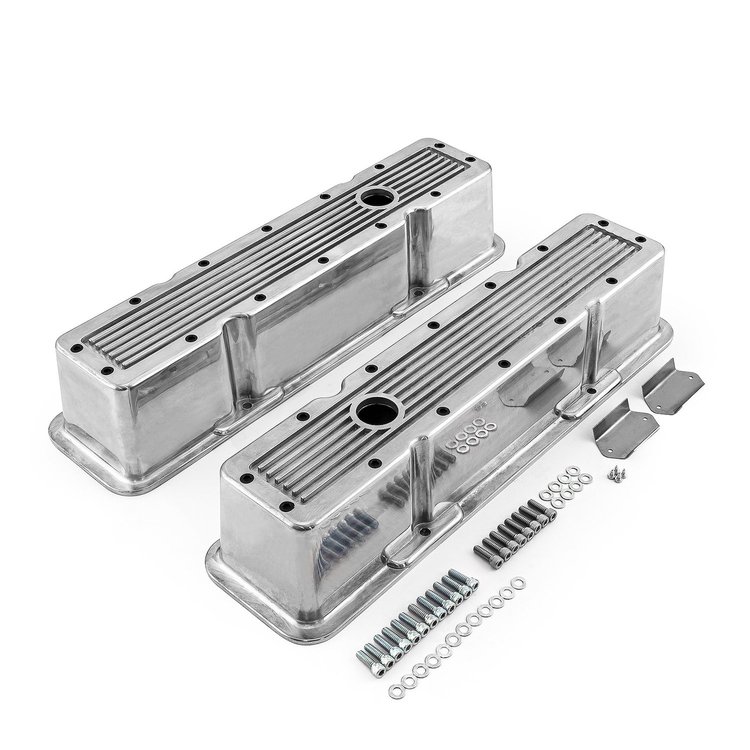 Aluminum Valve Covers Small Block Chevy 350 [Polished]
