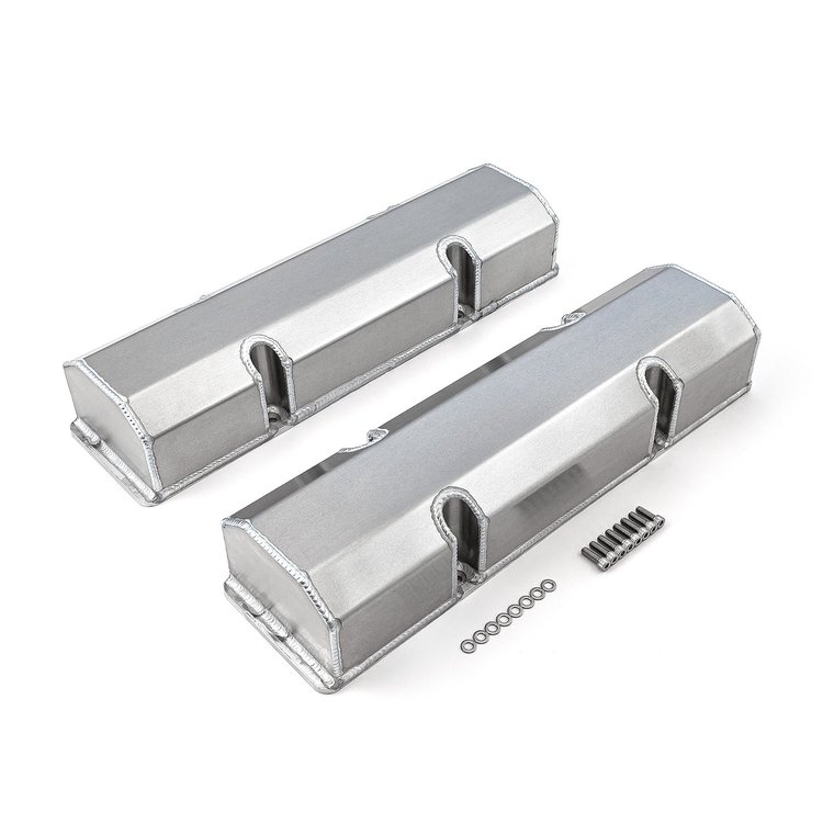 Fabricated Aluminum Valve Covers Small Block Chevy 350 [Satin]