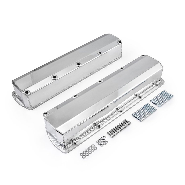PCE314.1171.02 Oldsmobile 350 400 425 455 Fabricated Valve Covers - Polished