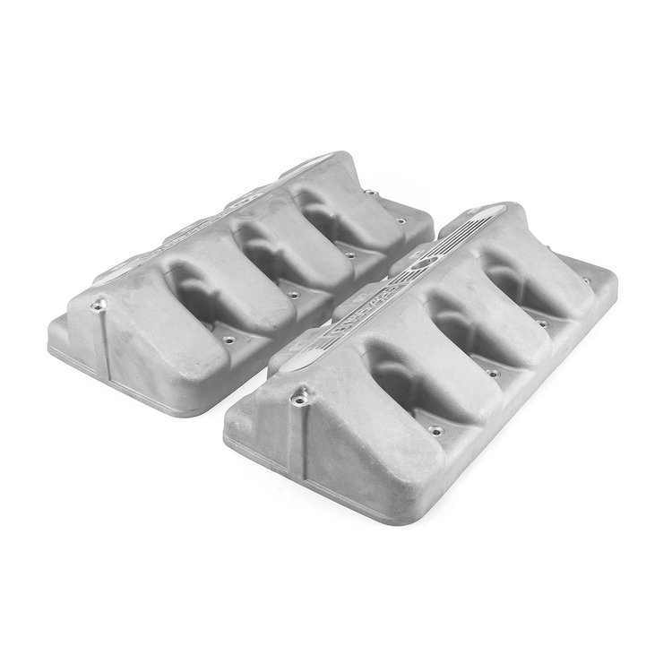 PCE314.1243.01 Ford Boss 429 Cast Aluminum Valve Covers - Silver