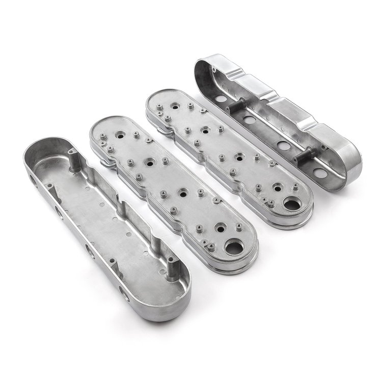 2-Piece Hidden-Coil Aluminum Valve Covers Chevy LS1/LS2/LS6, LS3, and LS7 - Polished