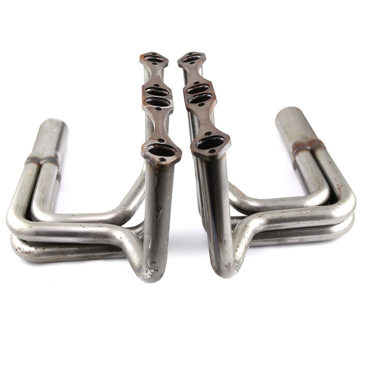 Chevy SBC 350 1932 Hi-Boy Raw Steel Exhaust Headers
