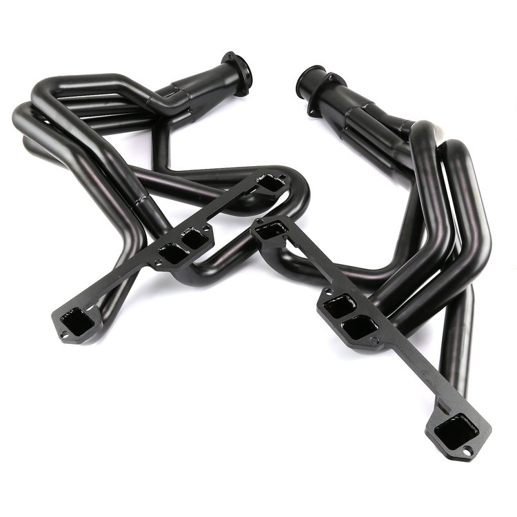 Dodge Mopar E Body Charger Challenger Duster 318 340 360 Black Steel Headers