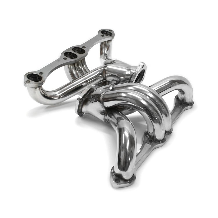 PCE316.1011.01 Block Hugger Exhaust Headers, 1-5/8 in. for Small Block Chevy [Stainless Steel]