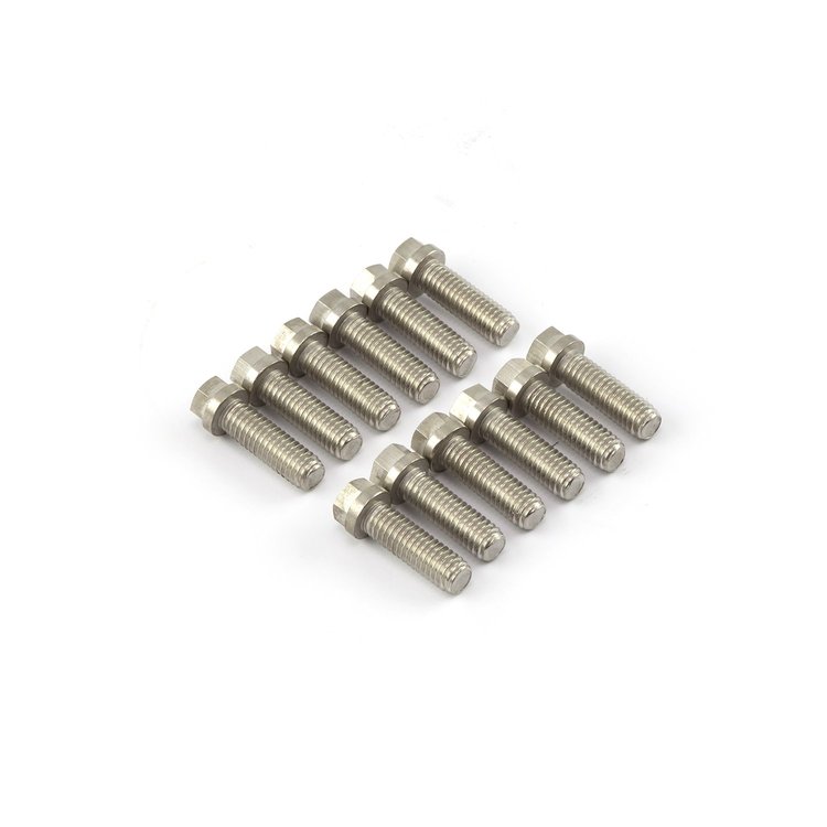 Exhaust Header Bolt Kit Small Block Chevy 350, 6-Point, 3/8-16 in. Thread