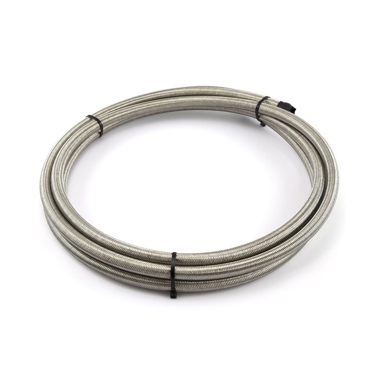 Stainless Steel Braided Hose 20 ft. Roll, -6 AN