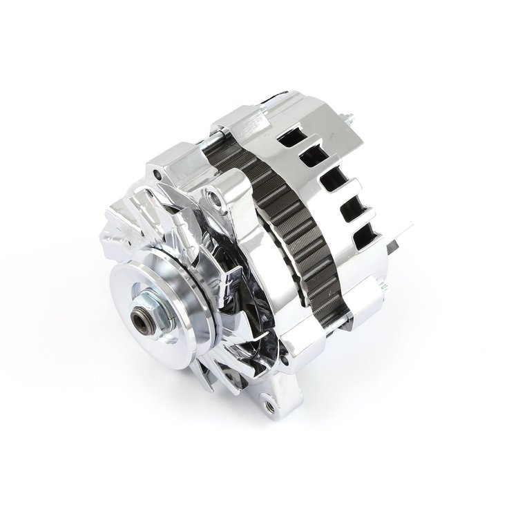 Chevy Buick Olds 7933-11 90Amp High Output V-Belt Chrome Alternator