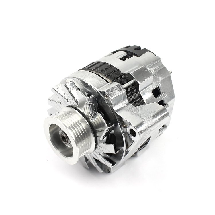 PCE360.1024 Universal Serpentine 130 Amp High Output Chrome Alternator