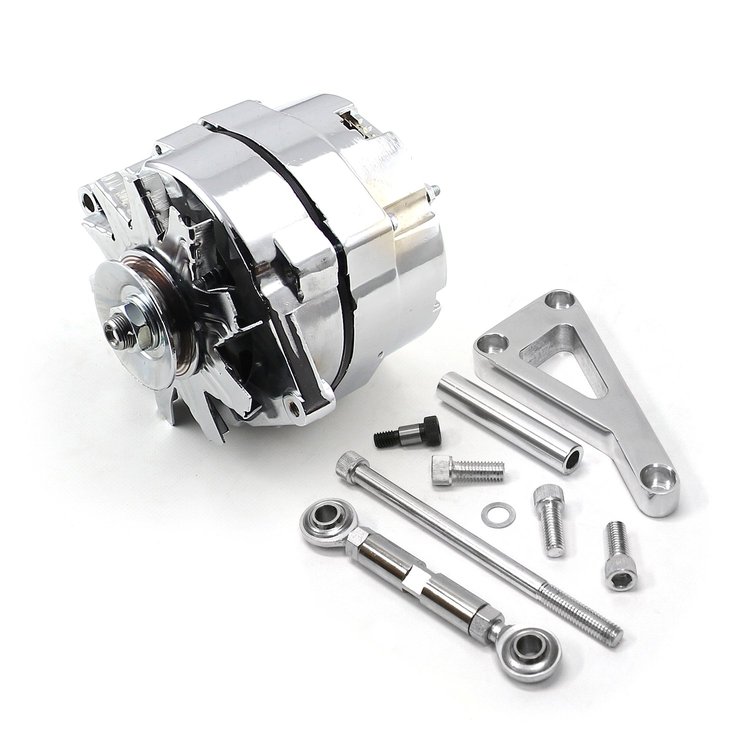 High Output 1-Wire Alternator & Bracket Kit Small Block Chevy