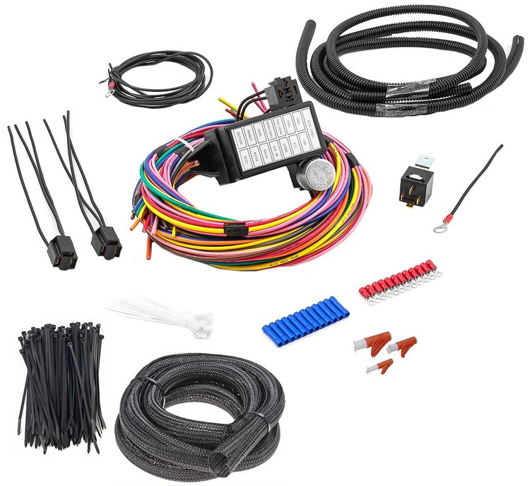 14-Circuit Universal Wiring Harness Kit