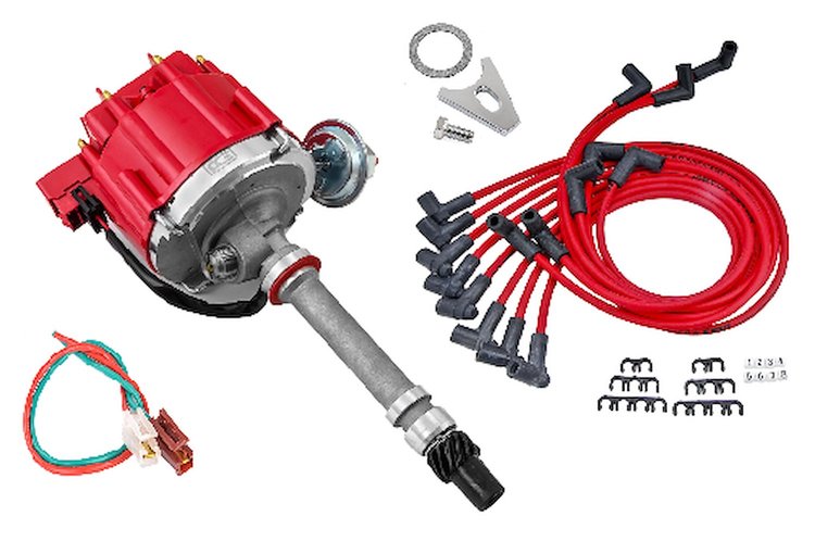 PCE376.1036K HEI Distributor 6000 Series w/Tach Drive Kit for Small Block & Big Block Chevy Engines