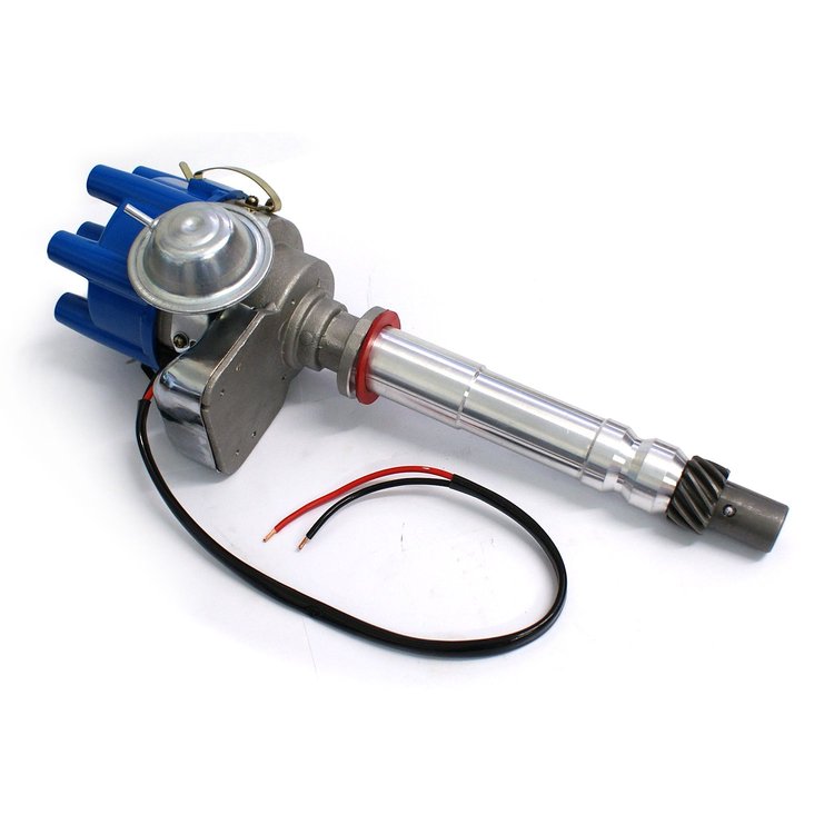 Chevy V6 3.8L 4.3L Ready to Run Electronic Distributor Vacuum - Red Cap