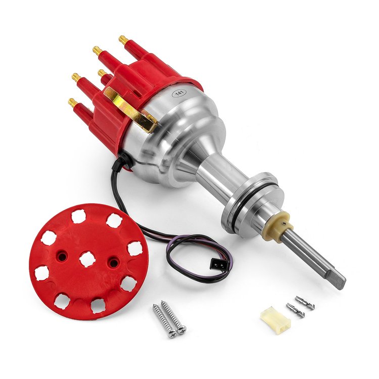 8000-Series Pro Billet Distributor Big Block Chrysler 440 [Red]