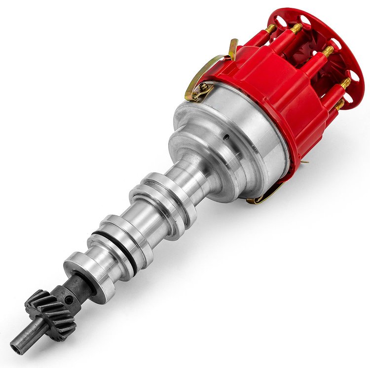 8020 Series Pro Billet Distributor Ford FE 390, 427, 428 [Red Cap]