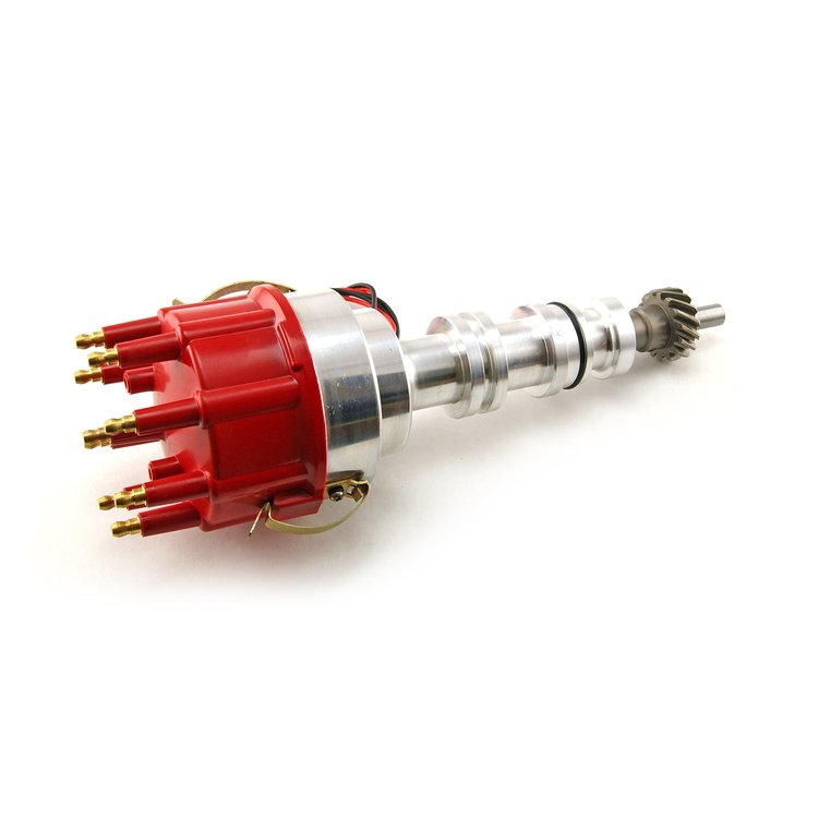 PCE376.1134.02 Ford FE 390 427 428 8000 Series Pro Billet Distributor RPM Red
