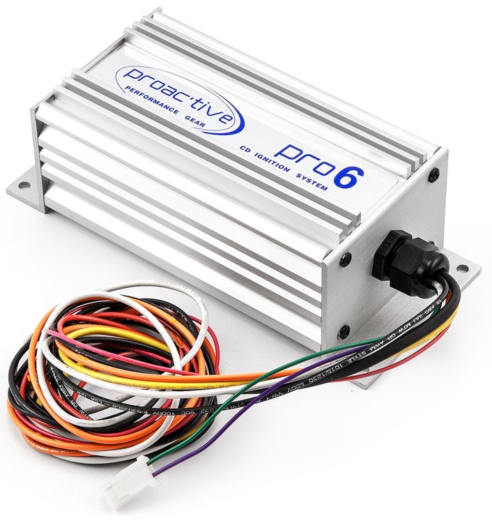 Multiple Spark CDI 6AL Ignition Box, (2) Rev Limiters - Silver Finish