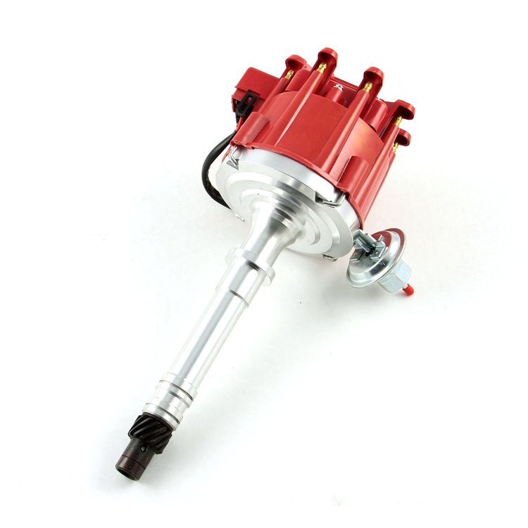 Chevy SBC 350 BBC 454 65K Coil Thunder HEI Distributor w/Loom Wire Leads