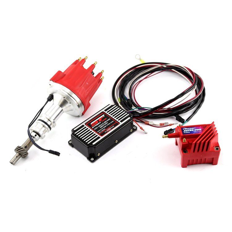 Ford 351W Windsor ProBillet Distributor w/ MSD SF 5520 Ignition Box / Coil