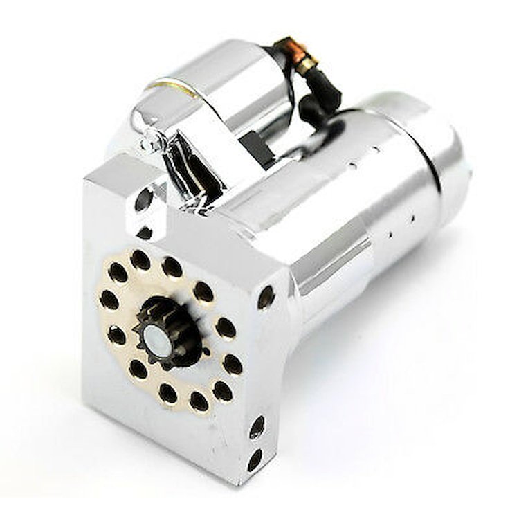 Chevy SBC 350 BBC 454 10 / 11 Hitachi 3Hp Small Body Starter Motor Chrome