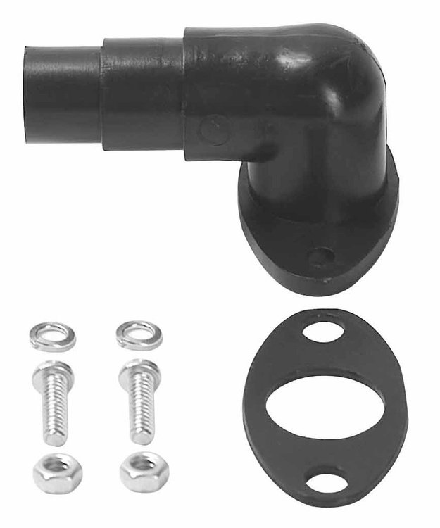 PCE410.1001 Air Cleaner Smog Vent 90 Degree Fitting, 1.5" Length, 3/4" Inlet Tube Dia