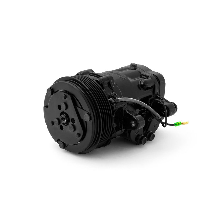 PCE413.1007 Serpentine Belt Sanden Style 7176 Small Body Black AC Air Compressor