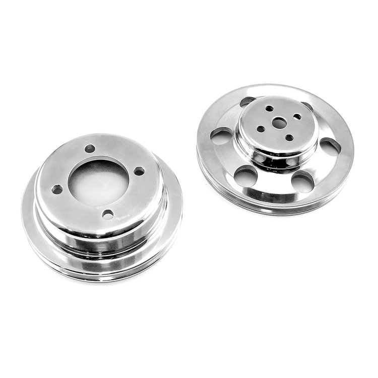 Billet Aluminum Crank & Water Pump Pulley Set Ford 351C