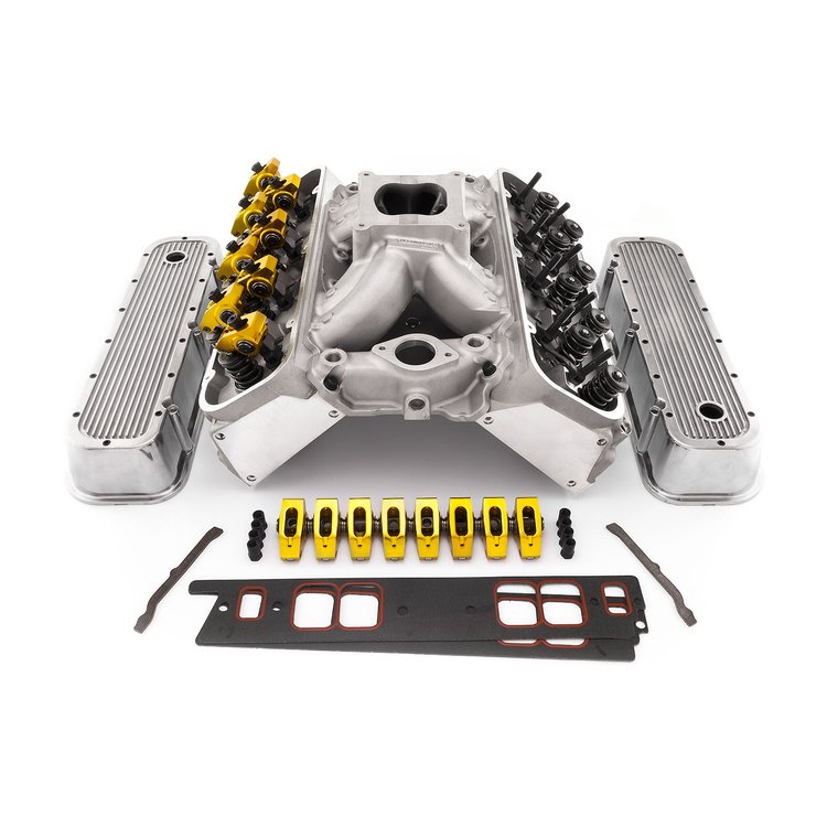 PCE435.1071 Chevy BBC 454 Hyd Roller Cylinder Head Top End Engine Combo Kit