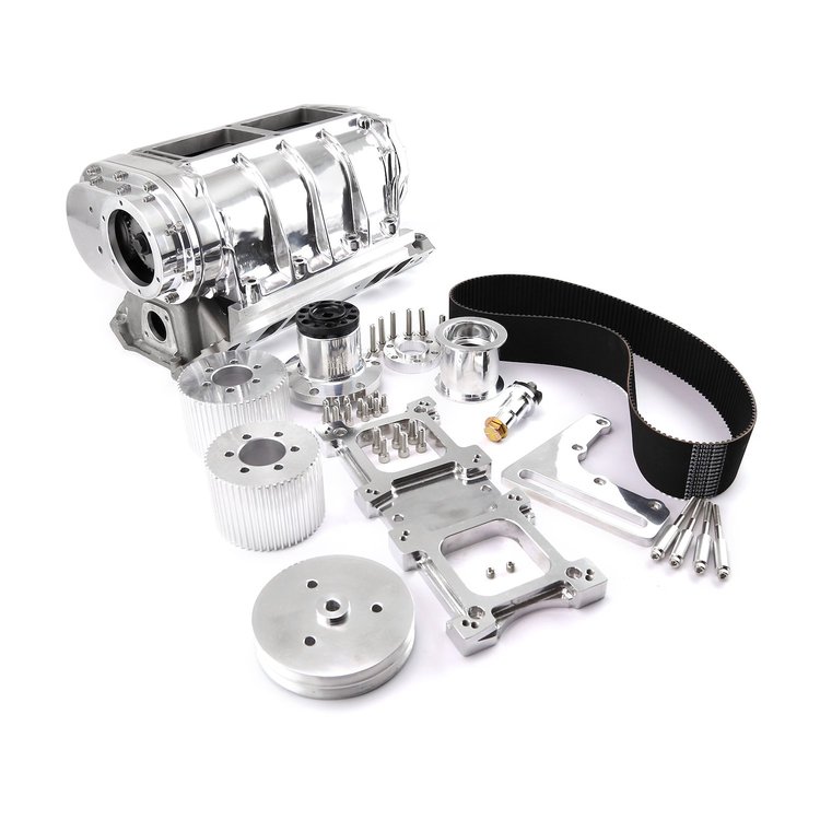 PCE460.1009 Complete 6-71 Roots Supercharger Blower Kit for Gen I Small Block Chevy Engines