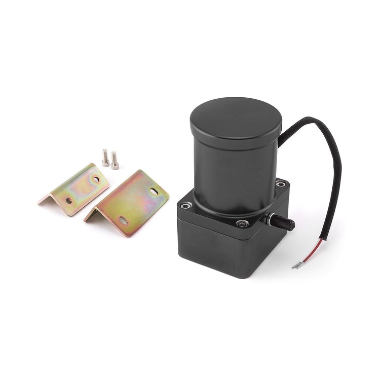 PCE490.1004 Universal Electric Billet Vacuum Pump 12 Volt Pedal Activated - Black
