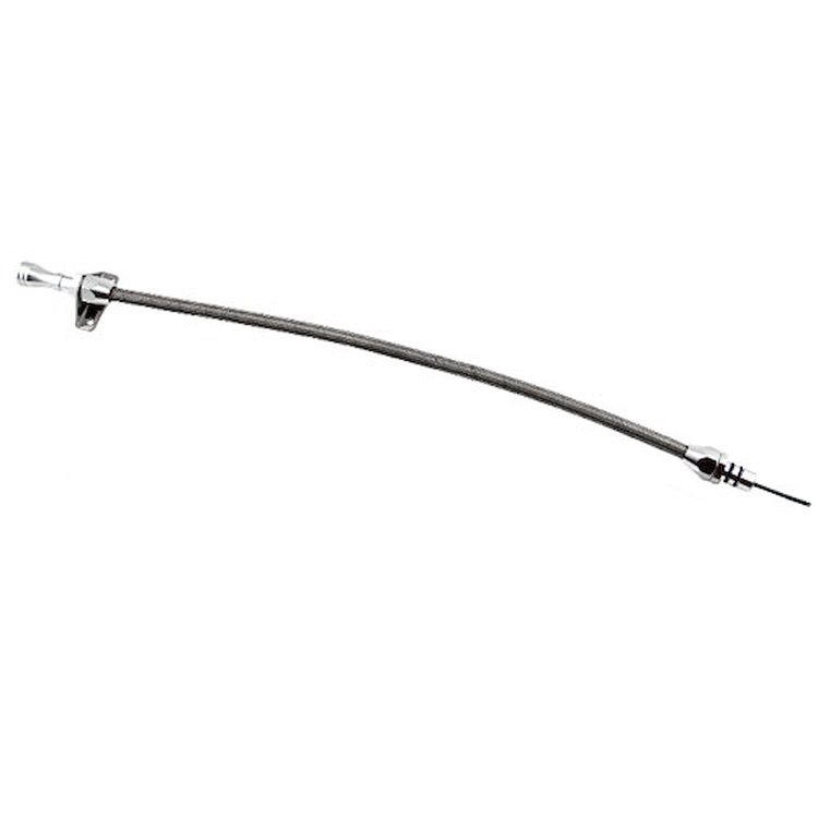 GM 4L60 Braided Flexible Firewall Mount Transmission Dipstick