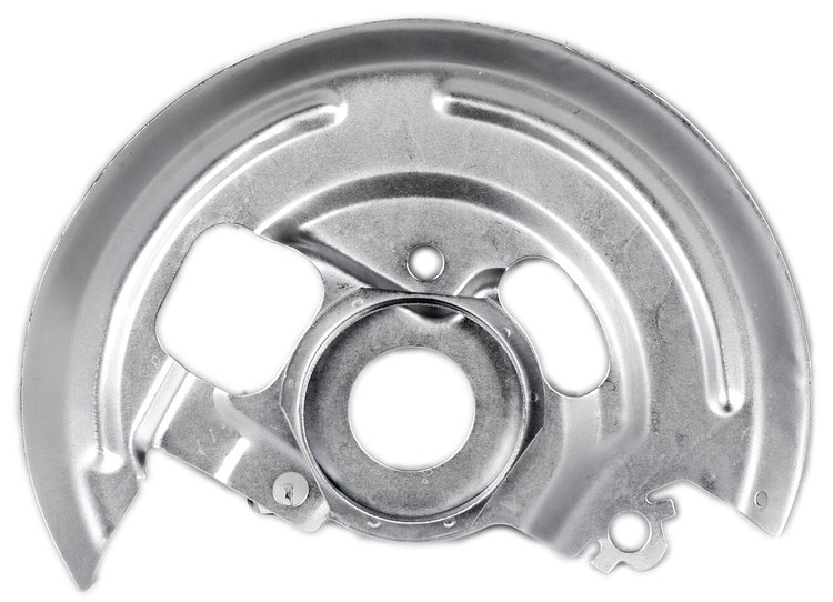 Front Disc Brake Backing Plates Fits Select 1964-1974 Chevy, Oldsmobile, Pontiac Models with Single Piston Calipers [Pair]