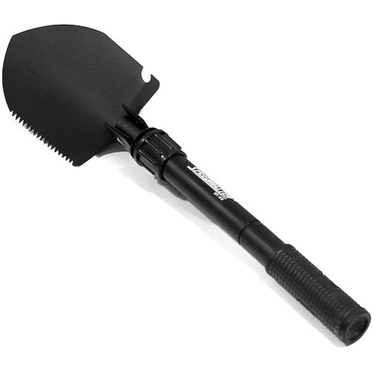 Tri-Fold Recovery Shovel/Spade Tool Serrated Edge