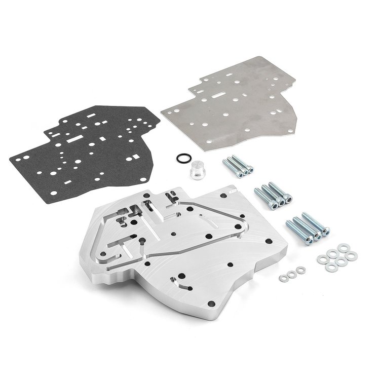 PCE634.1006.01 GM TH400 Transmission Billet Aluminum Full Manual Valve Body - Silver