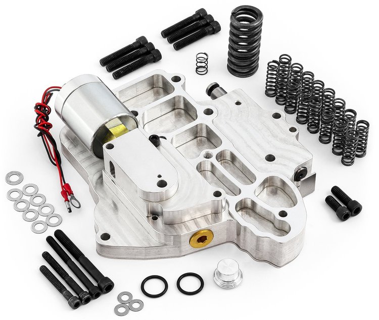 Full-Manual Trans-Brake Valve Body GM TH400, Forward Shift Pattern (P-R-N-2-1) [Silver Finish]