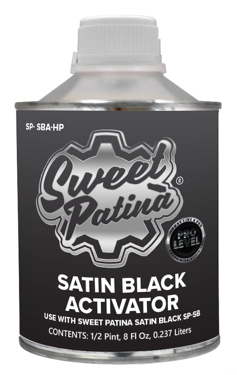 SP-SBAHP Satin Black Activator, Half Pint
