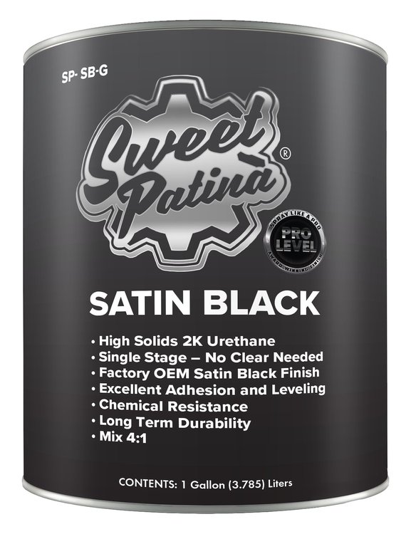 SP-SBG Pro-Level Satin Black Paint, 1 Gallon