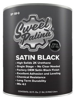 SP-SBQ Pro-Level Satin Black Paint, Quart