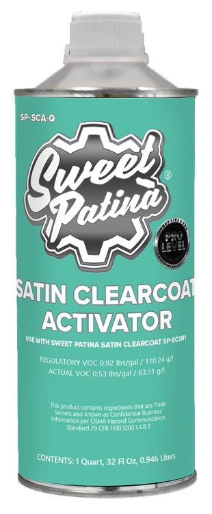 SP-SCAQ Satin Clearcoat Activator, Quart