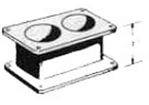 2" Hi-Rise Carburetor Adapter 2 Barrel Rochester Carb