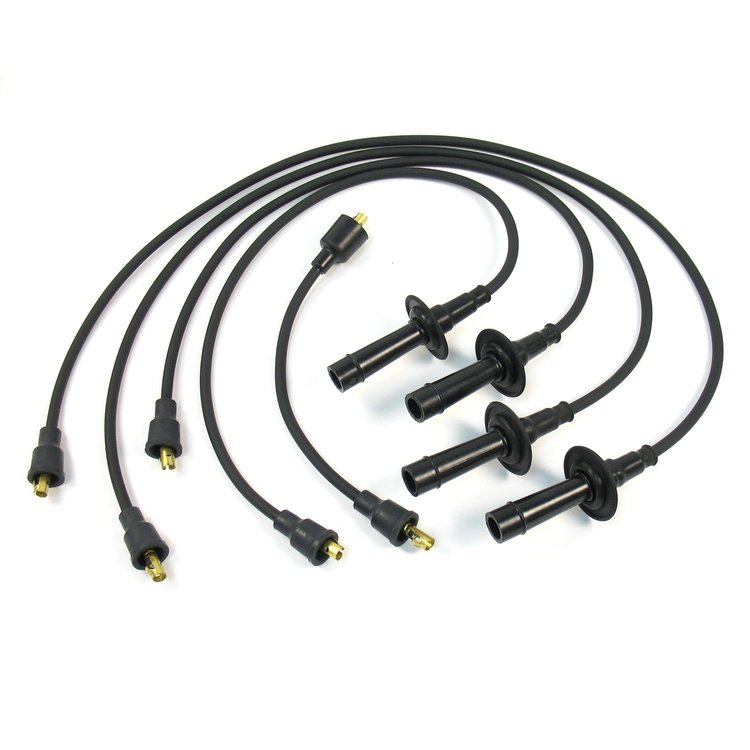 Stock-Look 7mm Spark Plug Wire Set Straight Female Distributor Boot