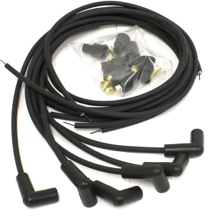 Stock-Look 7mm Spark Plug Wire Set Universal 6-Cylinder