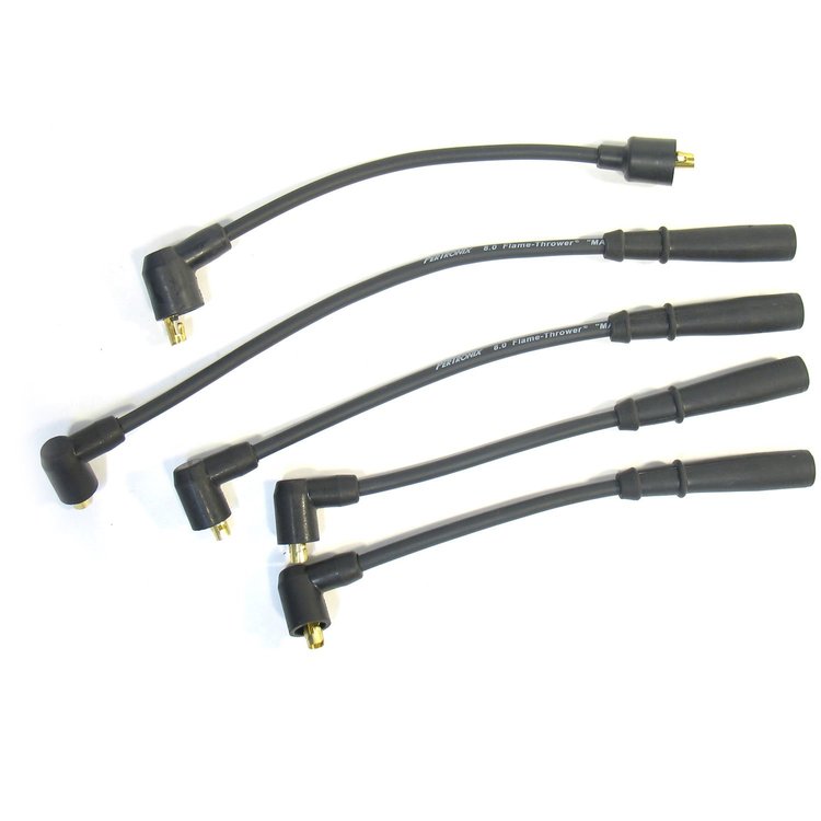 Flame Thrower 8.0mm MagX2 Black Spark Plug Wires 1952-1967 Triumph TR2/TR3/TR4 all 4-cylinder