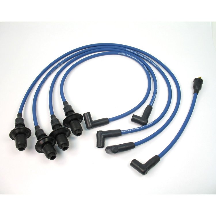 Flame-Thrower 8mm MAGx2 Spark Plug Wires 1961-79 Volkswagen 4-Cylinder Type I Engines with Male Terminal Caps