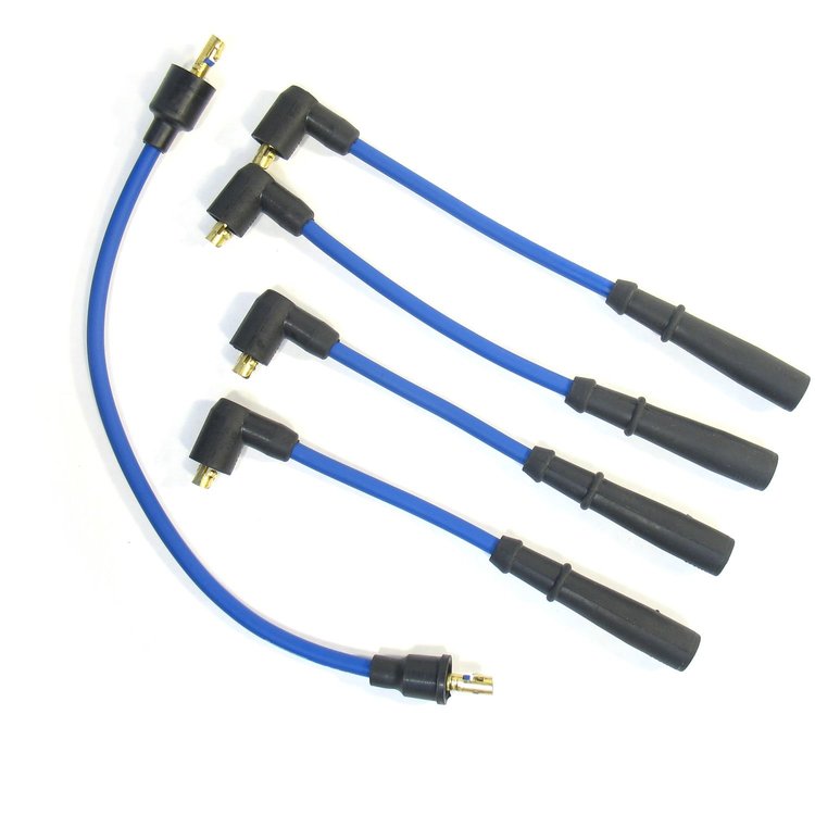 PerTronix 804311 Flame-Thrower Spark Plug Wires 4 cyl 8mm Triumph Type#2 Blue